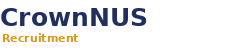 CrownNUS Recruitment Logo